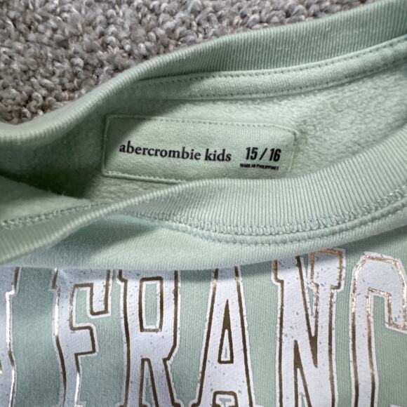 Mint San Francisco Sports Club Sweatshirt Abercrombie & Fitch Size youth 15/16 - Picture 3 of 11
